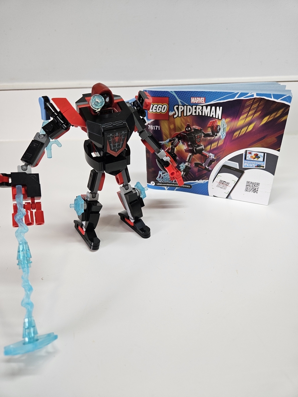 LEGO Marvel Spider-Man Miles Morales Mech Armor 76171 Manual 100% Complete